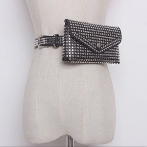 Studded fanny pack belt